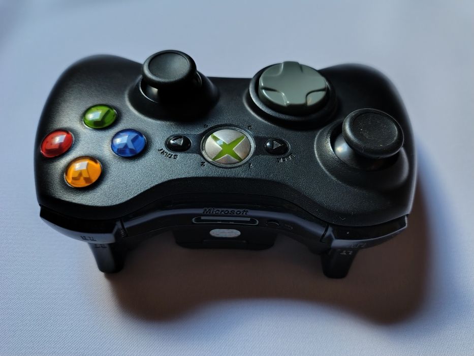 Bezprzewodowy oryginalny czarny pad kontroler Xbox 360, 100% sprawny