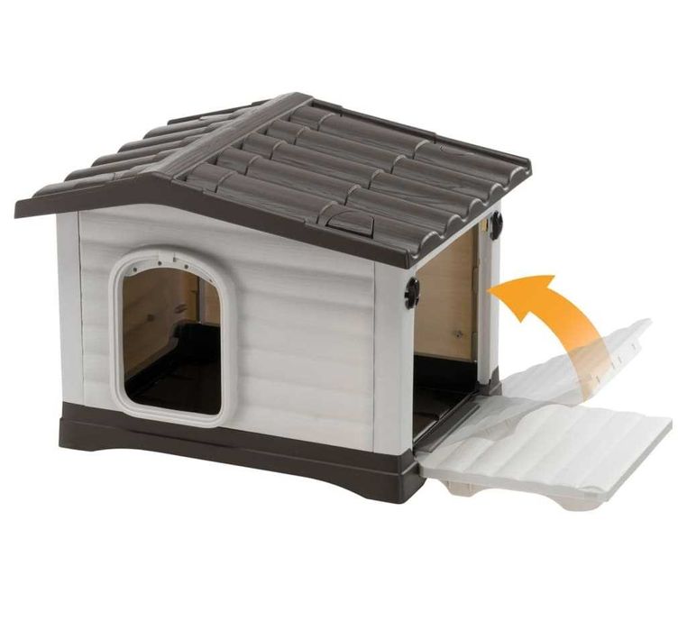 Buda dla psa kota Ferplast Dogvilla z tworzywa sztucznego 58x48x44