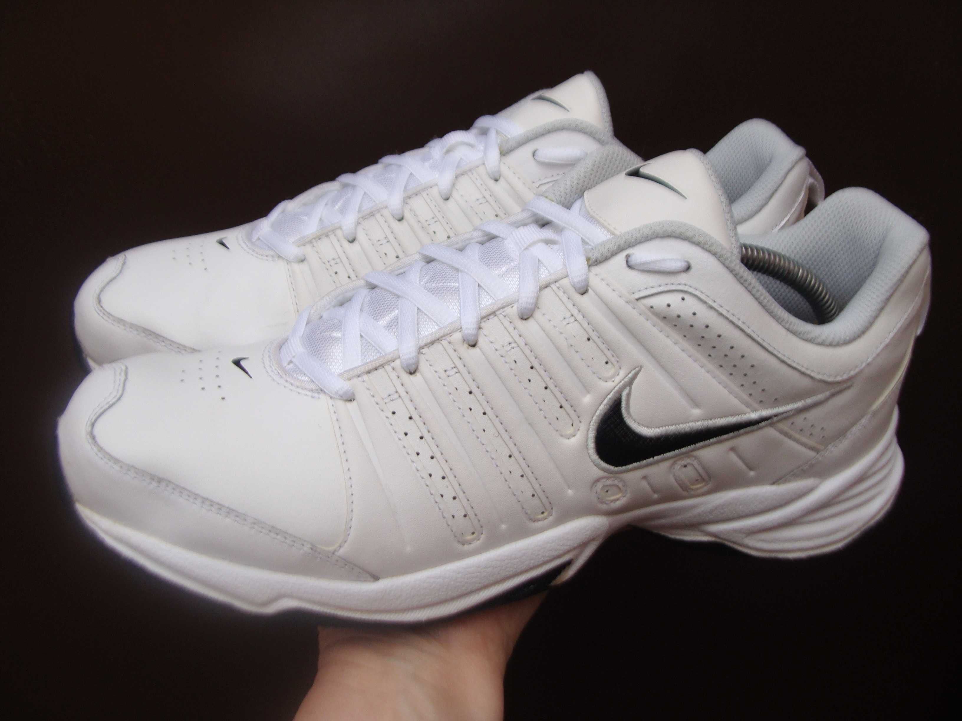 44.5/28.5 см Nike T-Lite X кроссовки кожаные белые оригинал
