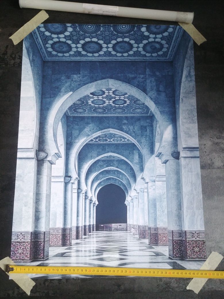 Nowy plakat , obraz na płótnie druk wnetrze meczetu