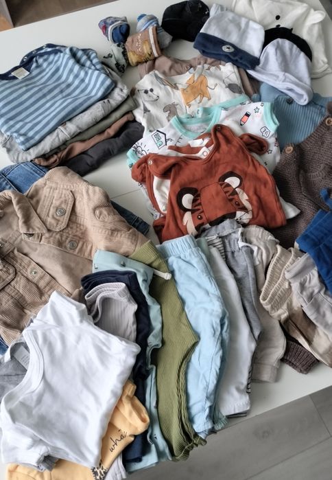 Zestaw paka ubranek dla chłopca 0-6 miesięcy