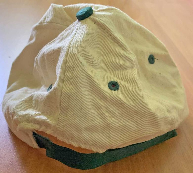 Boné Cap Unissexo, Bege e Verde, Novo