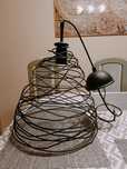 Lampa wisząca ażur loft żyrandol