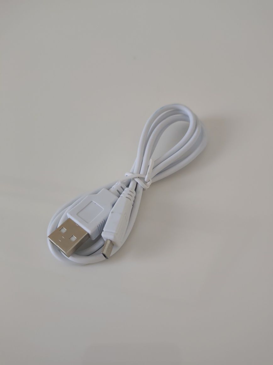 Nowy biały kabel przewód micro USB typ A i C 80 cm