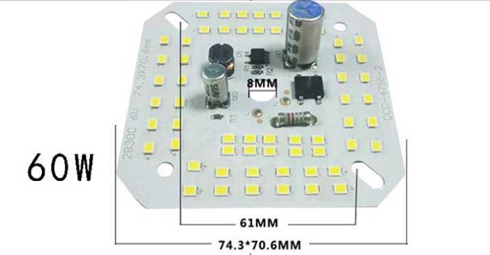 LED світлодіодний модуль плата 220v ремонт лампа 18w 12w 15w 7w 5w 9w