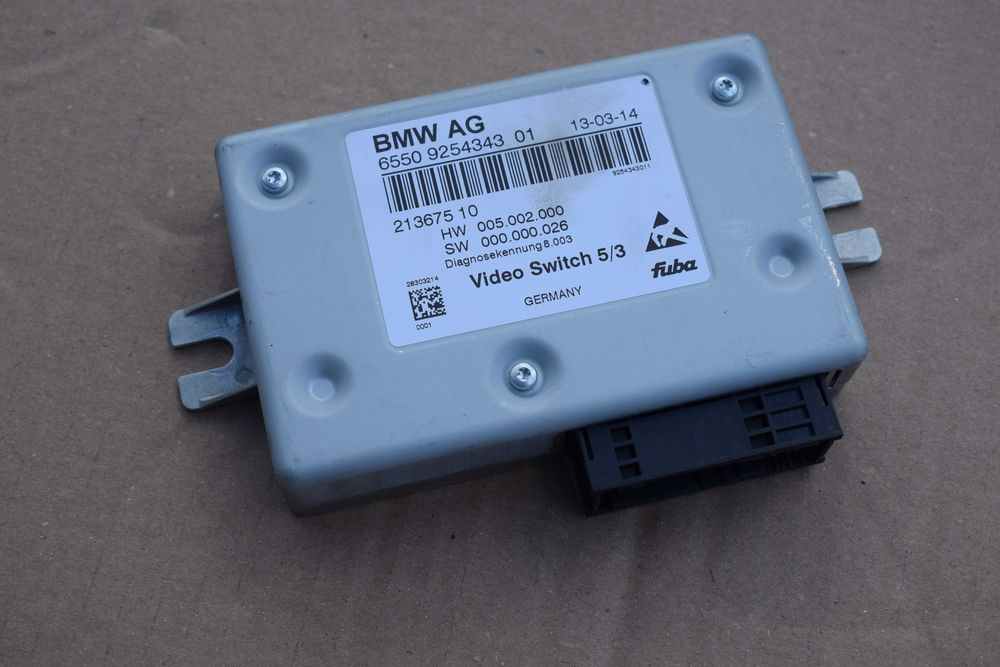 moduł sterownik VIDEOSWITCH TV BMW 7 F01 F10 14r. 925.4343