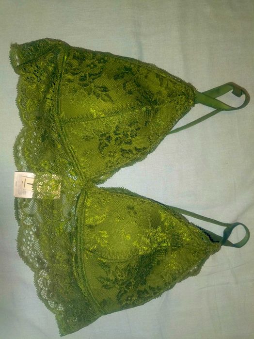 DeFacto FIT: Zielony stanik bez fiszbinów XL