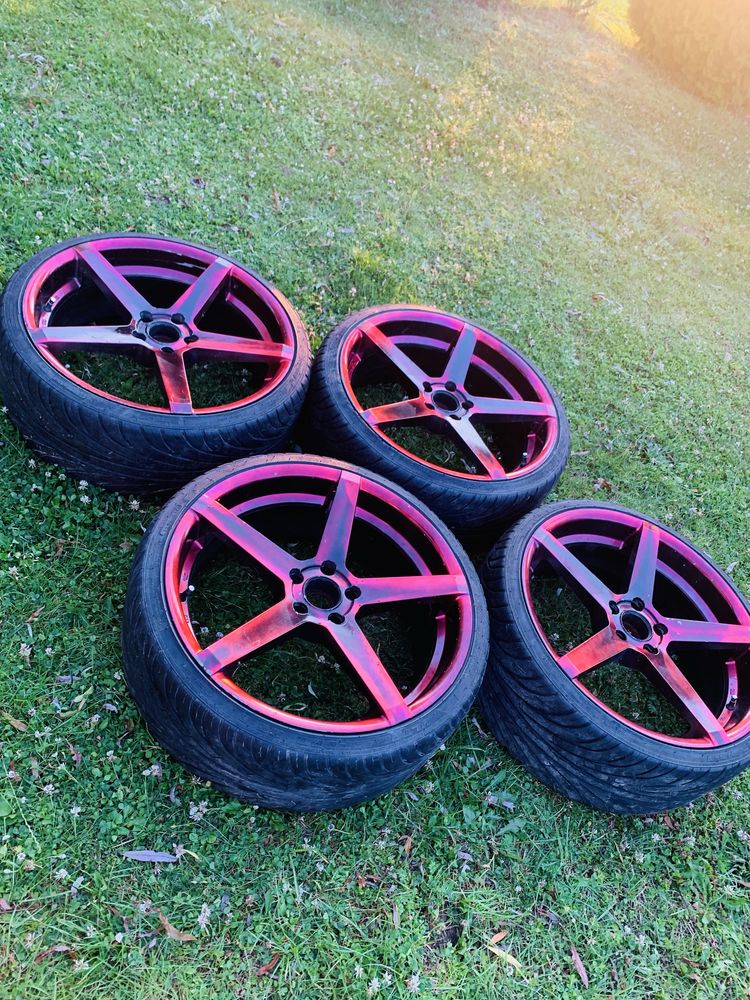 Koła Audi 5x112 20 cali red candy