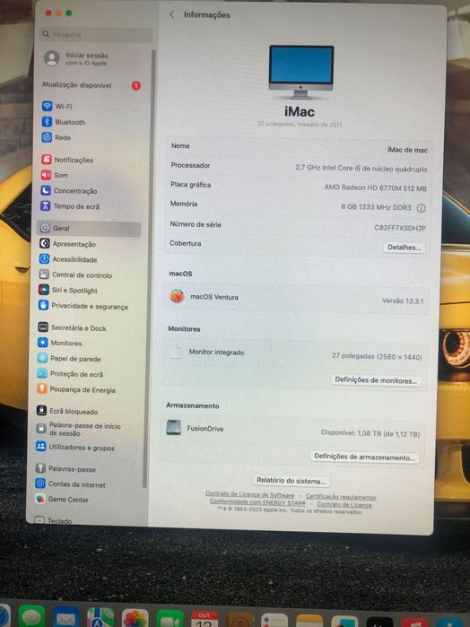iMac 27" Fusion Drive