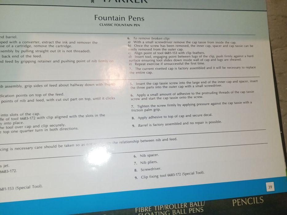 Dossier Parker bom estado