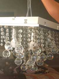 lampa sufitowa wisząca kryształowy żyrandol