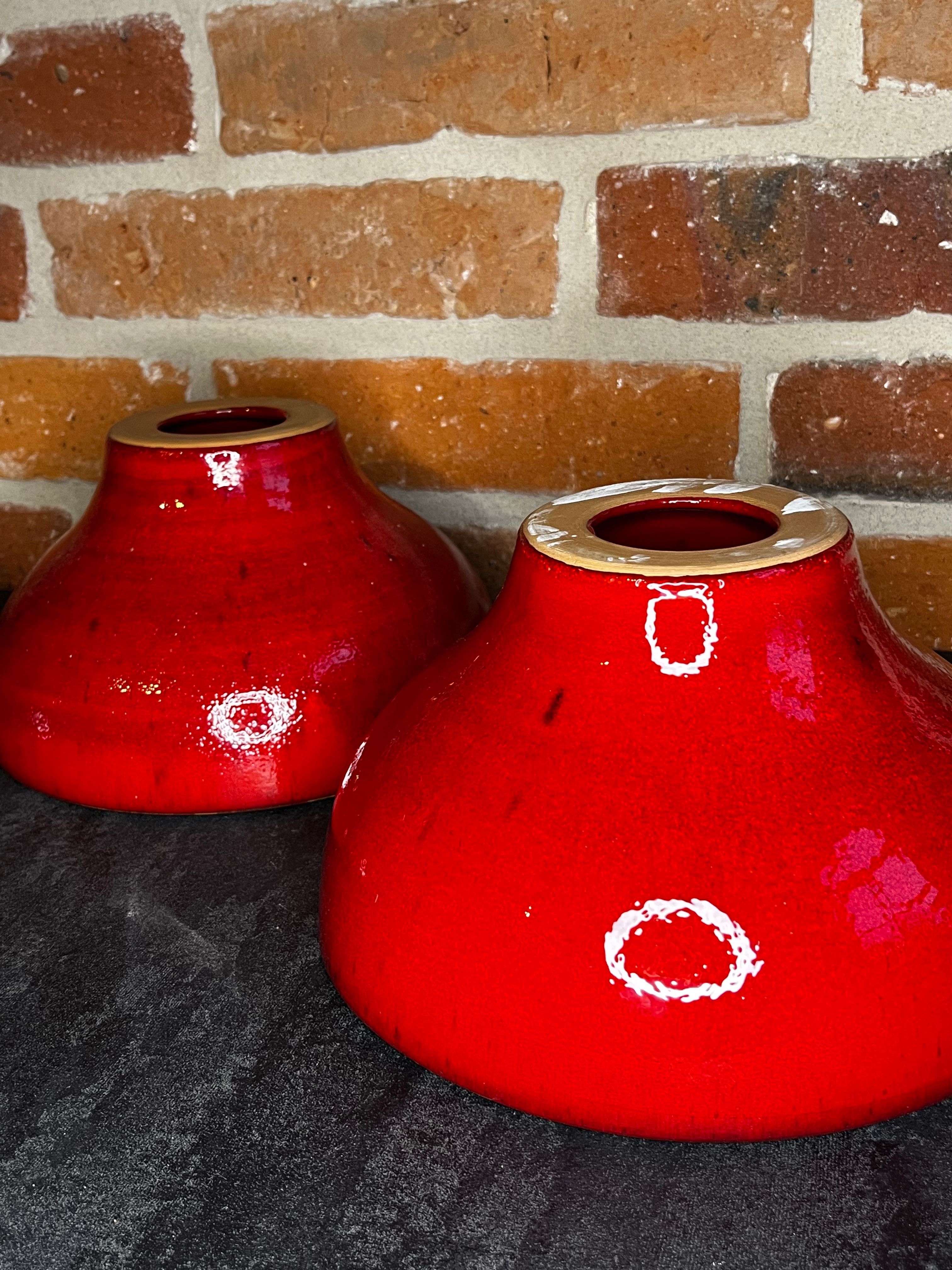 3 szt ceramiczne klosze do lamp. Przepiękna stara ceramika