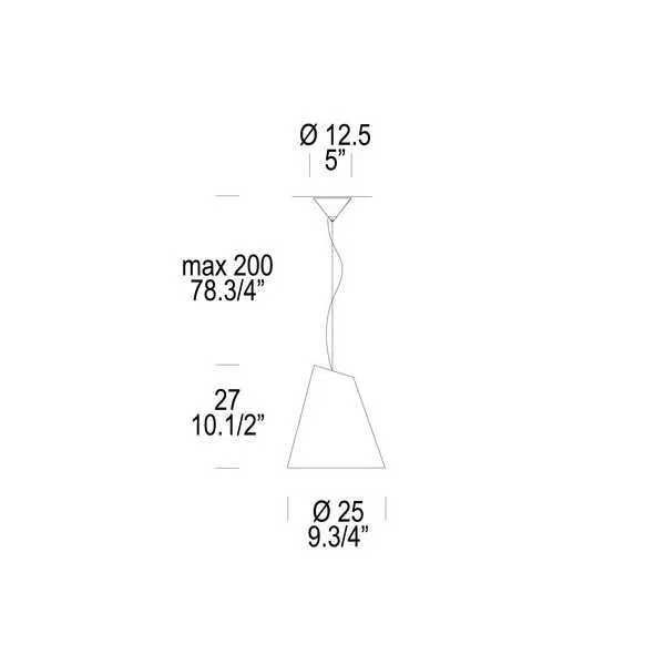 Suspensão MICENE S25 da Leucos (Original e Novo)