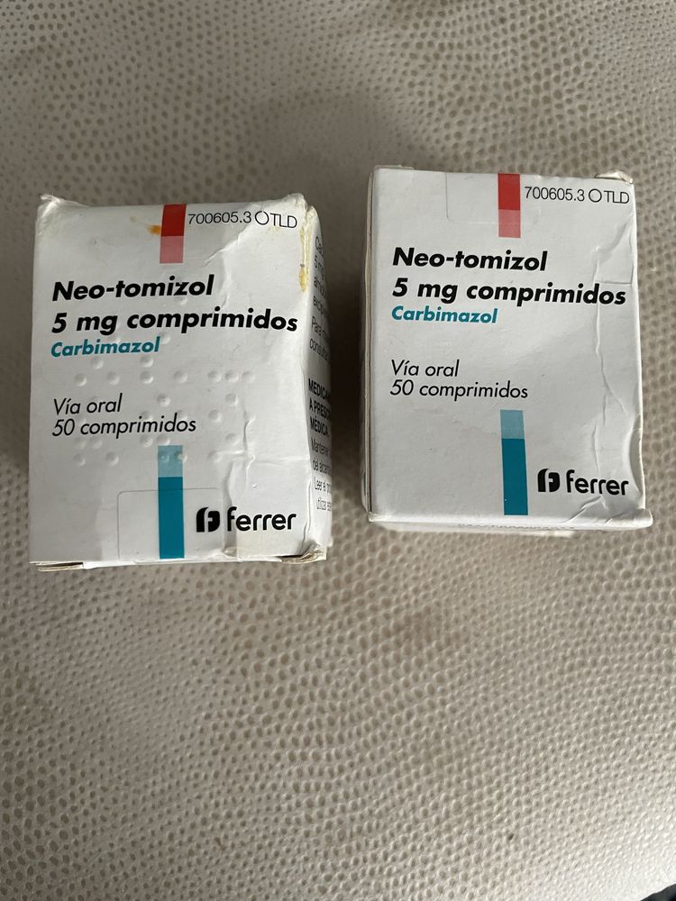 Ліки карбімазол (тирозол, мерказоліл) 5 мг 2 упаковки