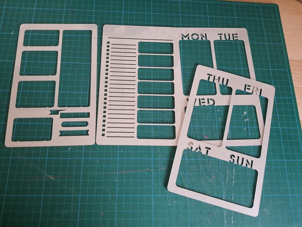 Stencil para organizar agenda, bullet journal