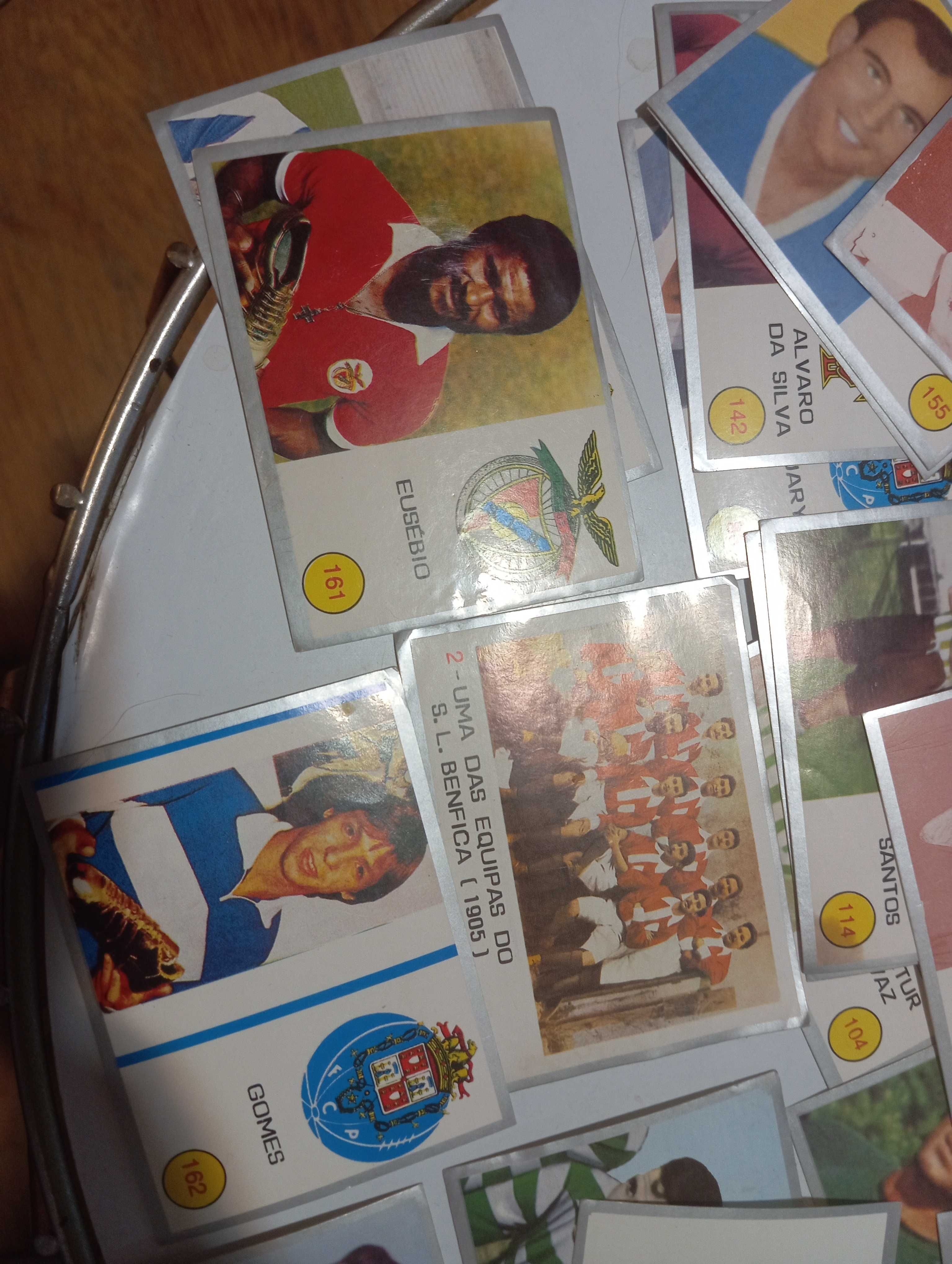 Cartas de coleção antiga, futebol