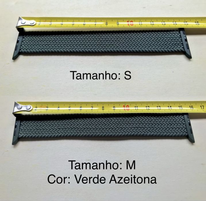 Braceletes Solo Entrançadas Apple Watch 42/44/45/49mm