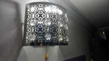 Lampa ścienna kinkiet ażurowy kryształki