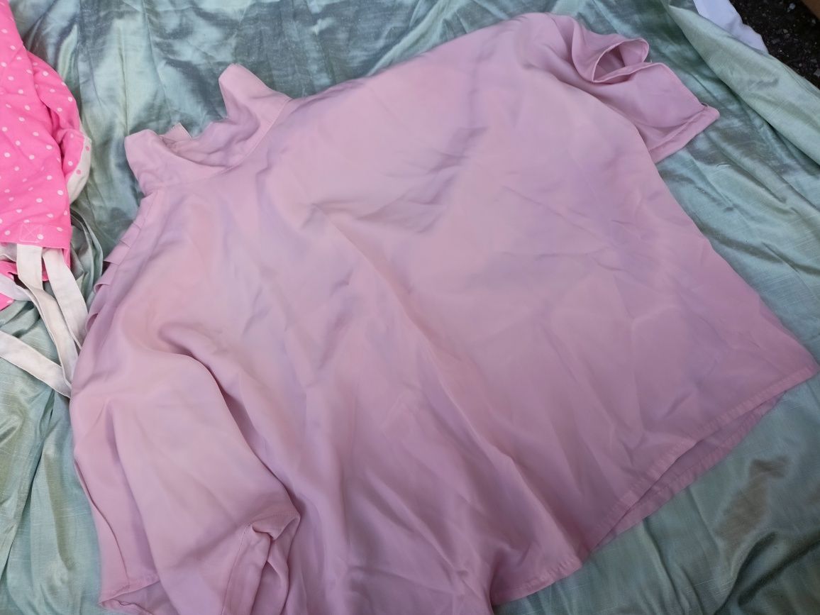 Różowa koszula bluzka 44 XXL