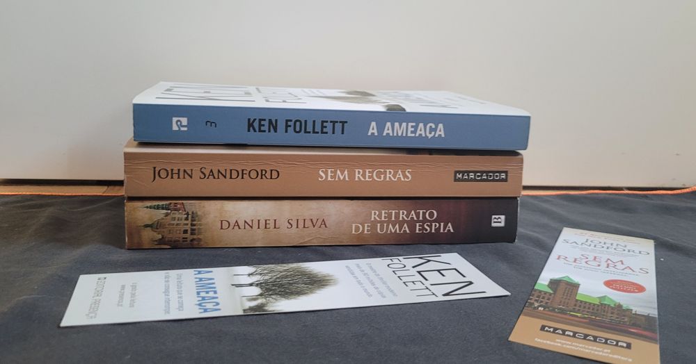 3 livros por 15€ ken follett