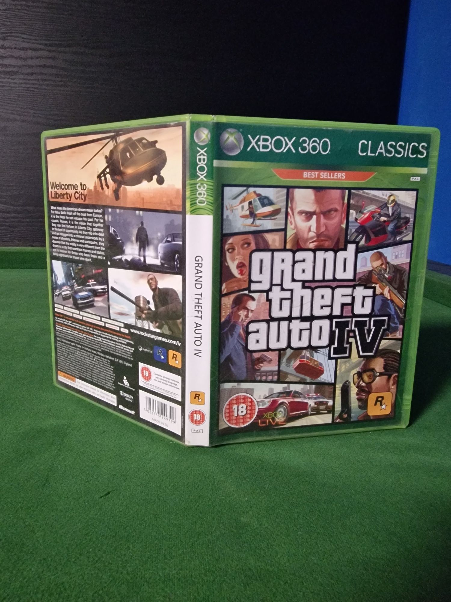 Grand Theft Auto 4 Xbox 360 GTA IV + mapa liberty City x360