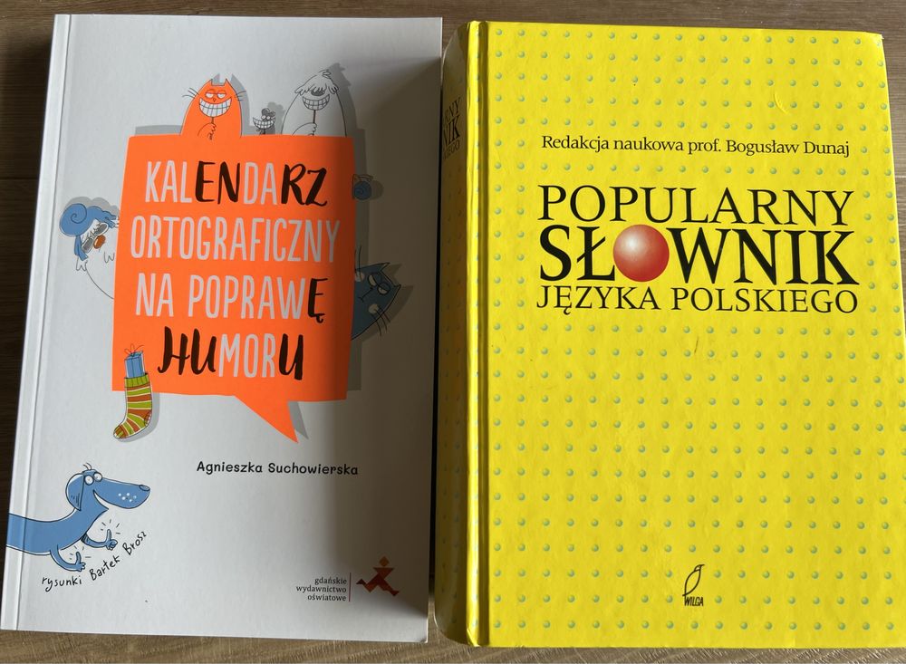 Kalendarz ortograficzny na poprawę humoru plus słownik