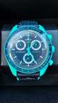 Omega x Swatch SO33L103 Earth - Aurora borealis w designie