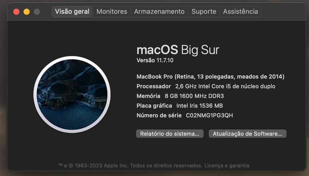 MacBook Pro (Retina, 13 Polegadas, meados 2014)