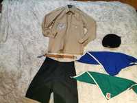 Farda escuteiros CNE modelo oficial roupa: lenço verde, bóina, etc