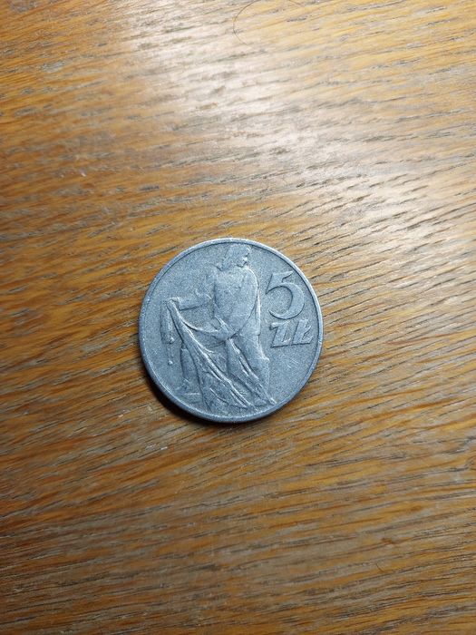 Moneta 5zł Rybak 1971r - Rzadki rocznik
