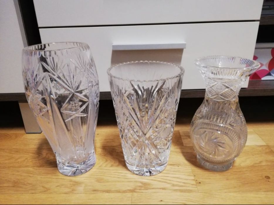 Wazon kryształ z czasów PRL