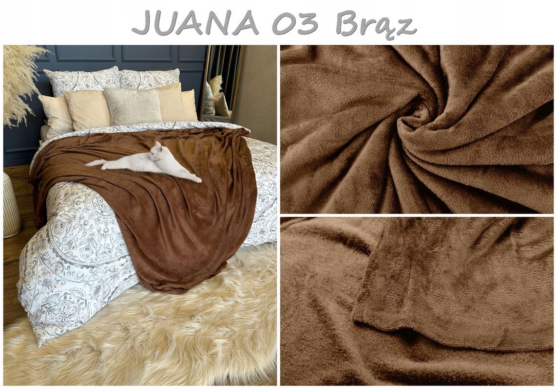 Koc Narzuta Na Łóżko Kanapę 200x220 Ciepły Mikrofibra Pled Kolor Do Wy