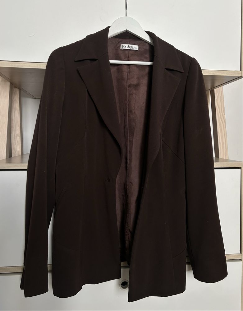 Brązowa marynarka oversize vintage