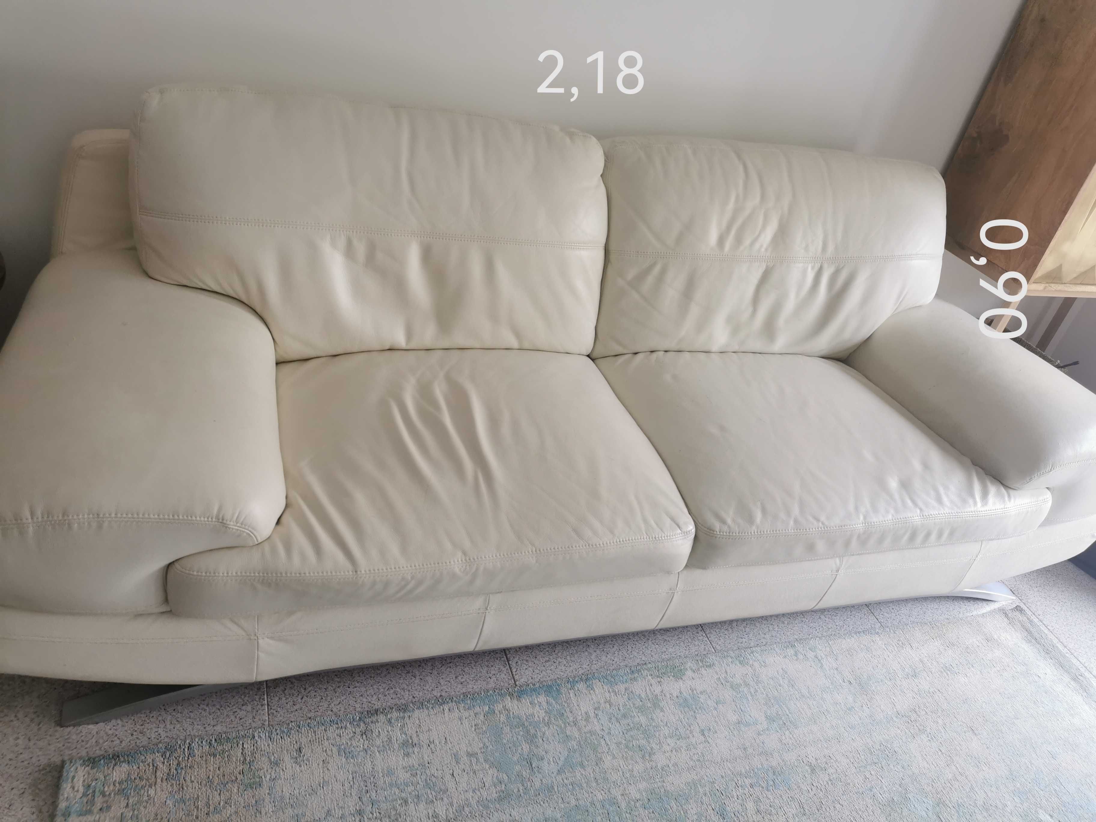 Sofa 3 lugares em pele