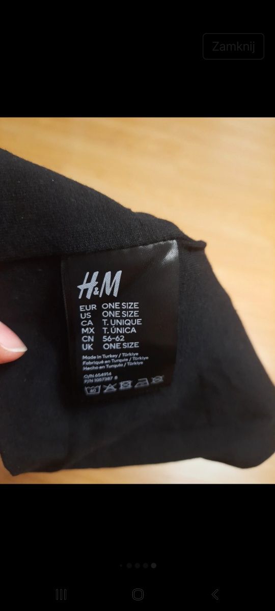 Czapka czarna H&M