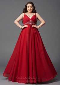 Sukienka maxi czerwona 56 8XL
