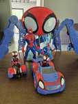 SPIDERMAN figurki auto motocykl baza
