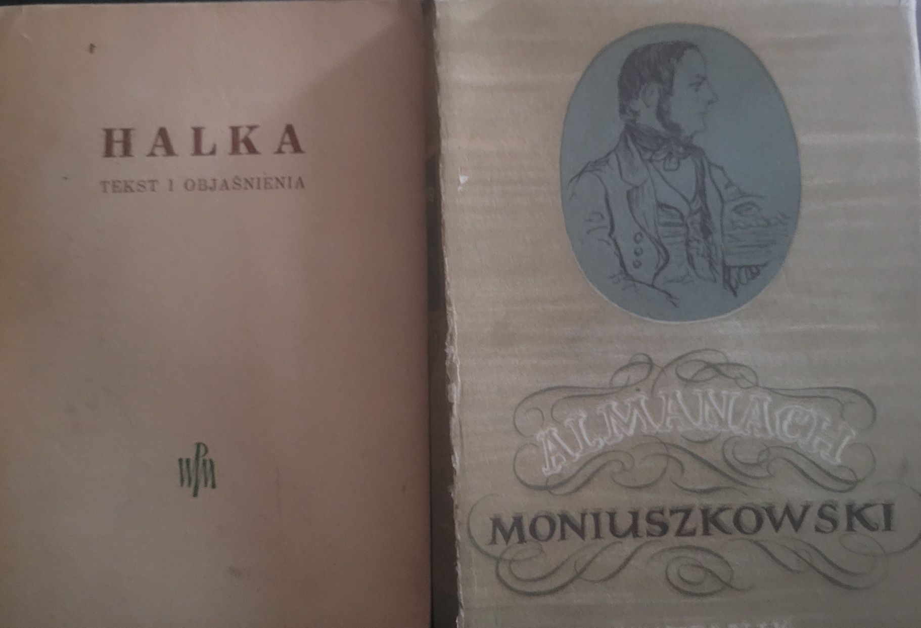 Halka.Tekst i objaśnienia 1952 PWM + Almanach moniuszkowski + gratis