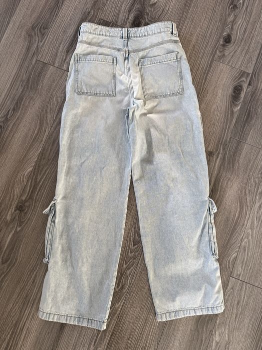 Spodnie jeans H&m cargo bojówki M/L