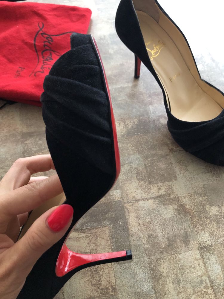 Christian Louboutin Black Suede