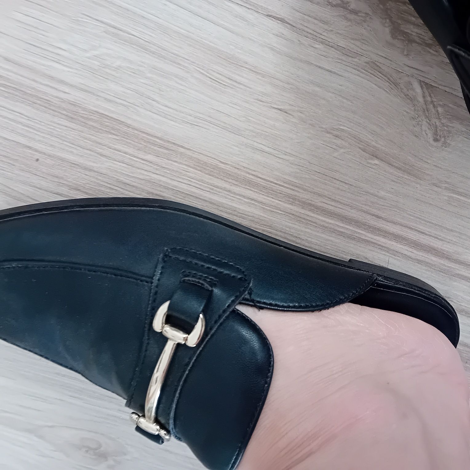 Modne klapki mokasyny H&M 39