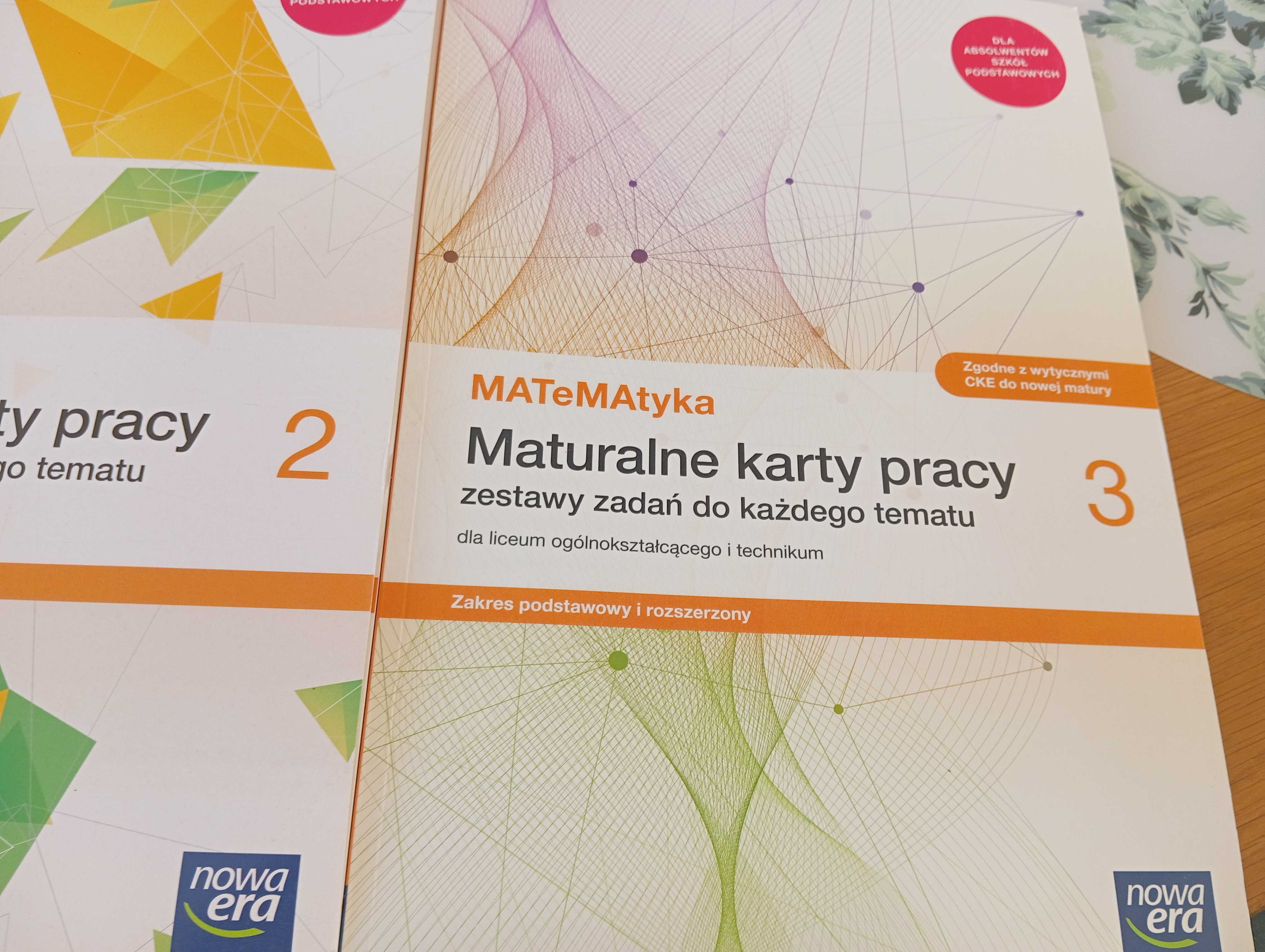 Matematyka 1,2,3 Maturalne karty pracy Nowa Era