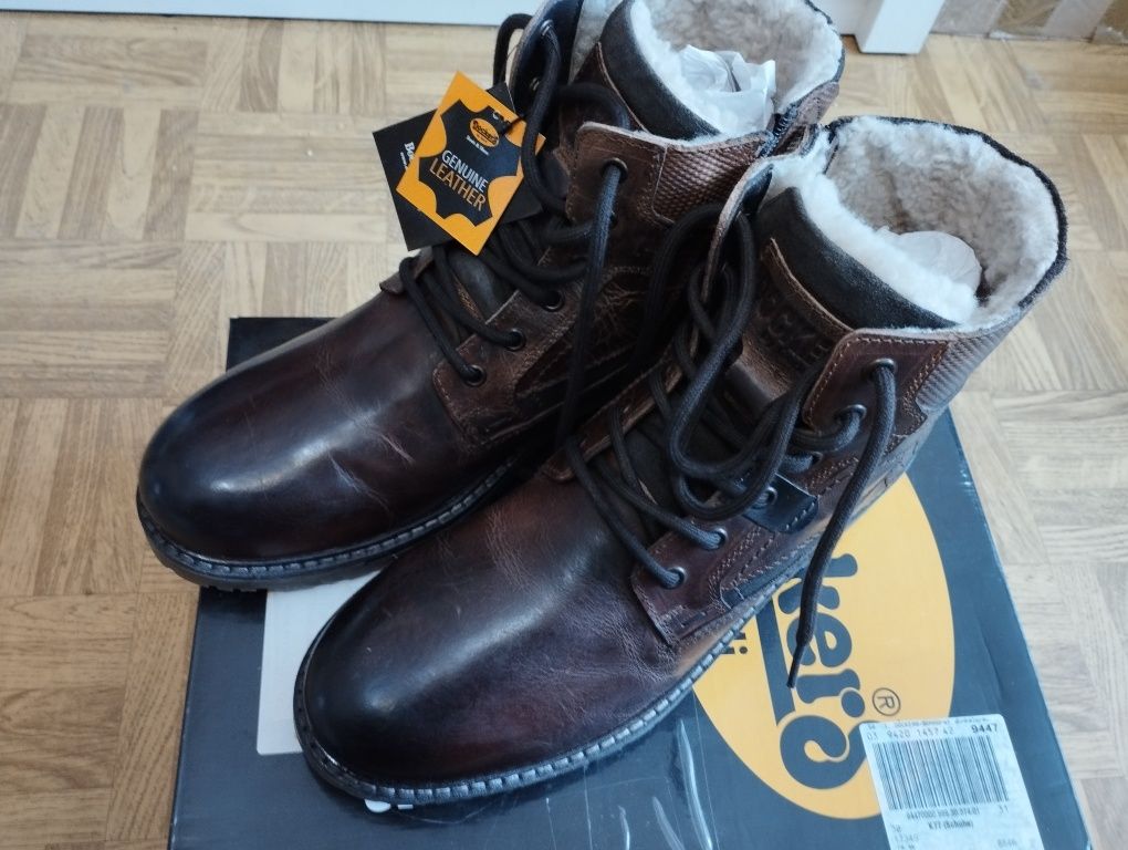 Półbuty męskie zimowe ocieplane Dockers by Gerli rozmiar 42