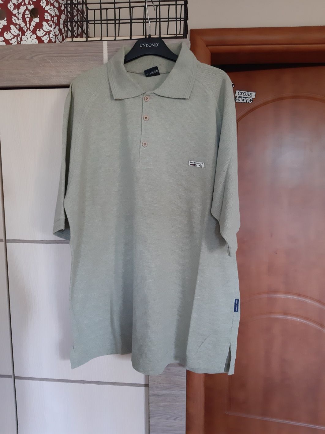 Koszulka polo kołnierzyk vintage xl morning star tshirt męski dziadek