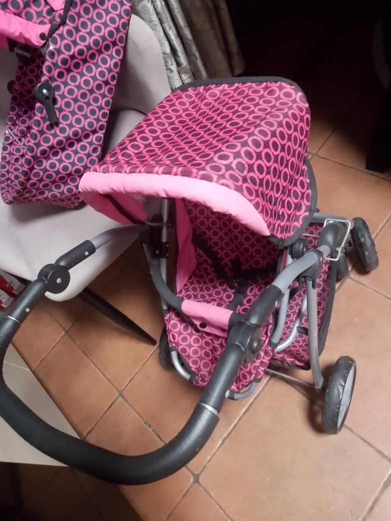 Wózek głęboki spacerówka nosidło dla lalek