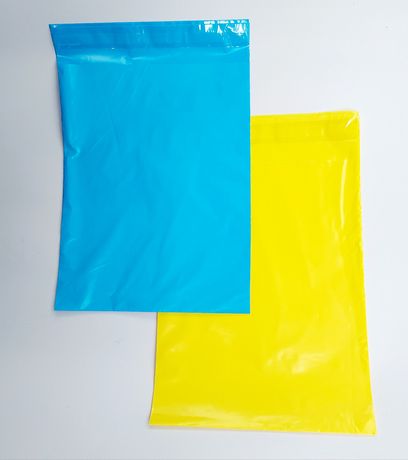 Курьерские пакеты синие,жёлтые,белые