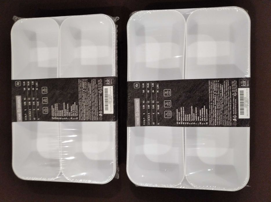 Lote de 2x4 organizadores de gavetas