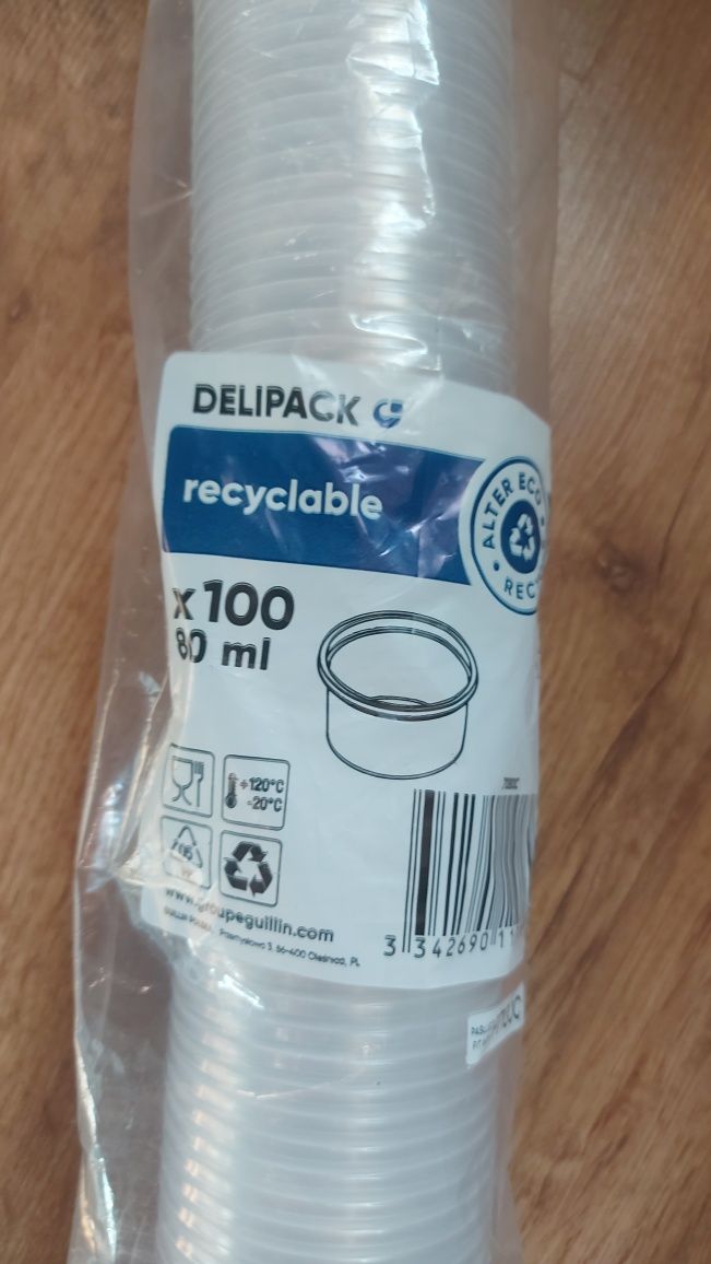 Plastikowe pojemniczki 100sztuk