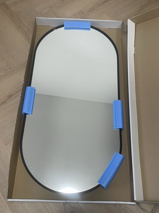 Lustro łazienkowe bez oświetlenia Joy Black 50 x 100 Dubiel Vitrum