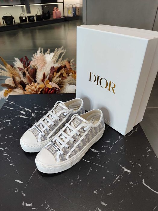 Кросівки Walk'n' Sneaker Oblique Embroidered Cotton Stone Gray